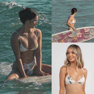 (S) BILLABONG Sunset Charlie Triangle Bikini top / Surf Top
