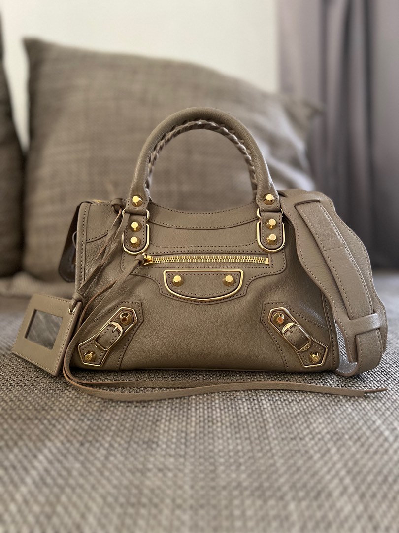 Balenciaga gris taupe metallic edge on sale