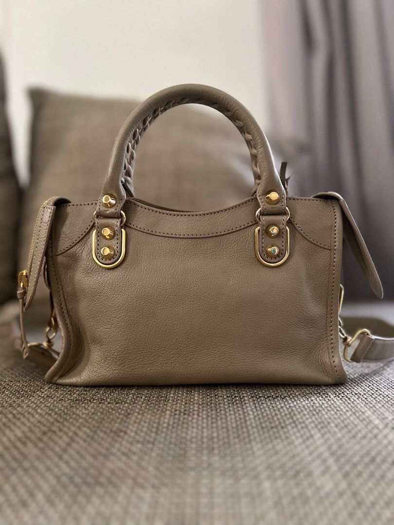 Balenciaga gris taupe metallic edge sale