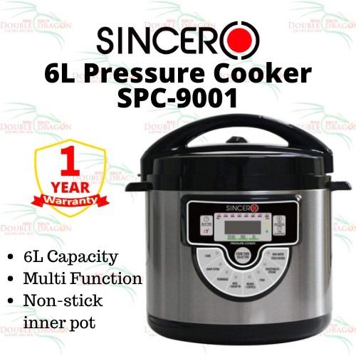 Sincero 6l pressure cooker 2025