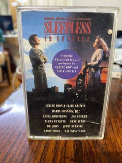 SLEEPLESS IN SEATLE SOUNDTRACK -  Celine Dion Philippines Original Music Album Cassette Tape - Used