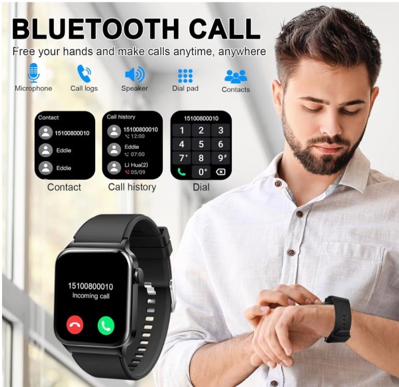 Smart Watch for Men Women waterproof fitness tracker 100 sport modes Heart Rate Monitor Sleep Monitor link in description Mobile Phones Gadgets Wearables Smart Watches on Carousell