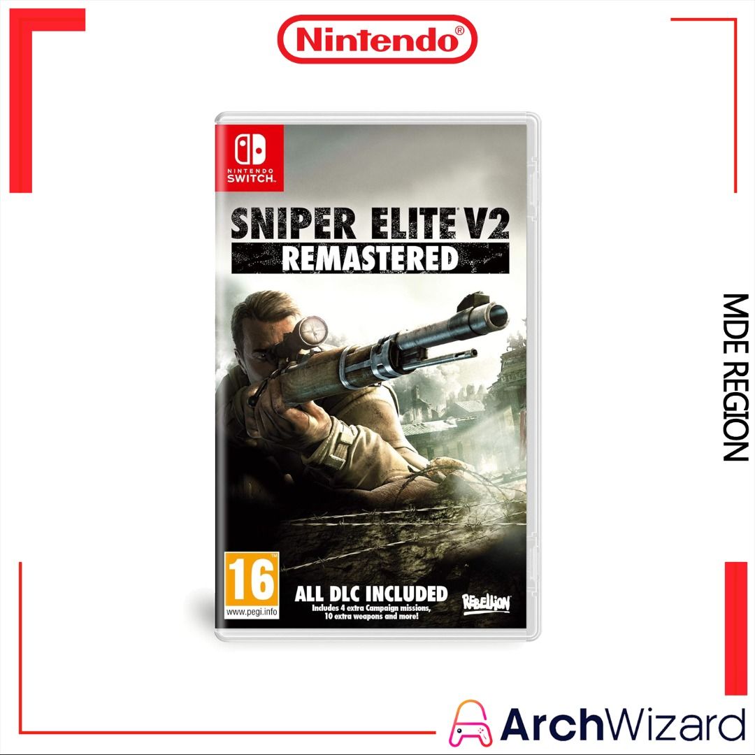 中古】「非常に良い」SNIPER ELITE V2 REMASTERED - Switch 100% 車