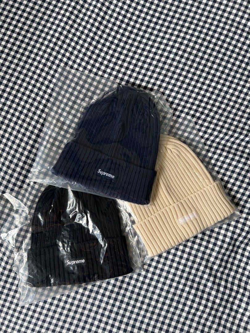 ネコポス送料無料☆24SS Supreme Overdyed Beanie Navy ( シュプリーム オーバーダイド ビーニー ネイビー 紺 )