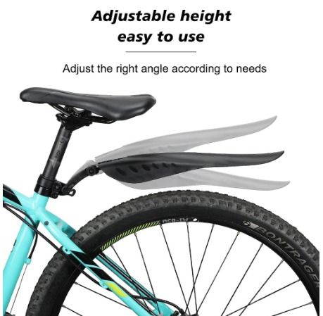 T2P Bicycle Mudguard Front and Rear Set 22 24 26 27.5 inch Bike MTB Mudguard Bike Fenders Front and Rear Mud Guard Widen LSG3563