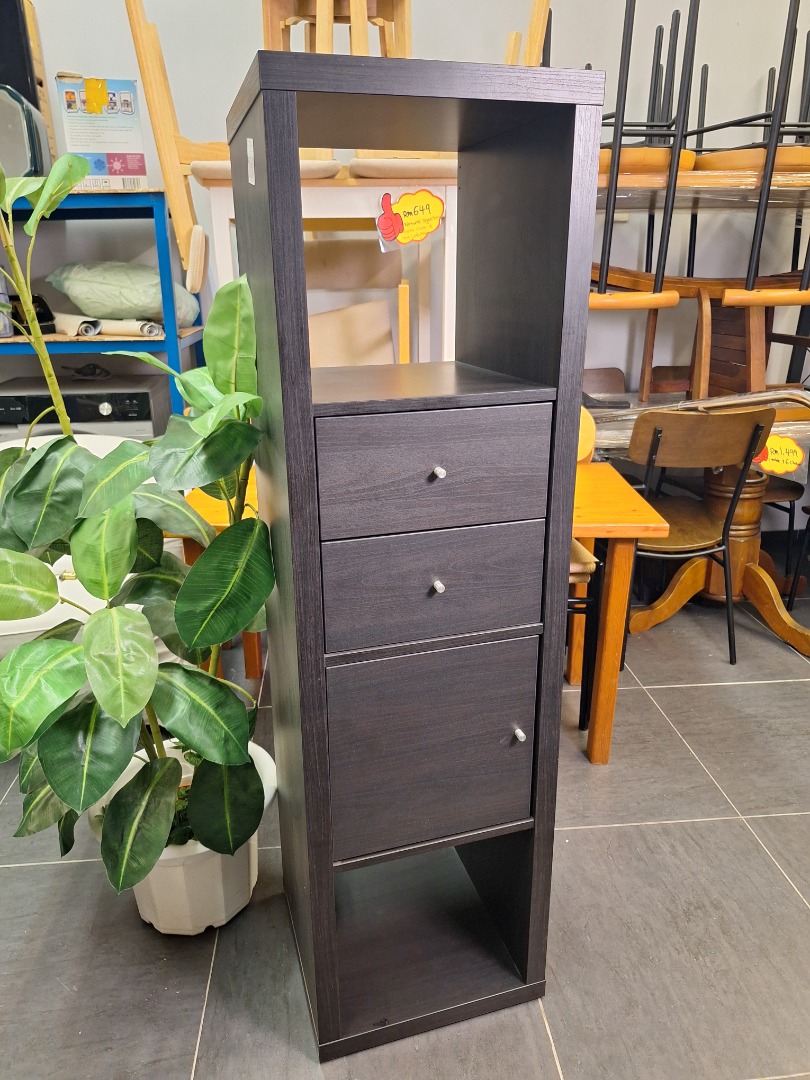 Tall Black Wooden Kayu Hitam Tinggi, Furniture & Home