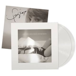 [SOLD] The Tortured Poets Department Ghost White Vinyl with Signed Insert