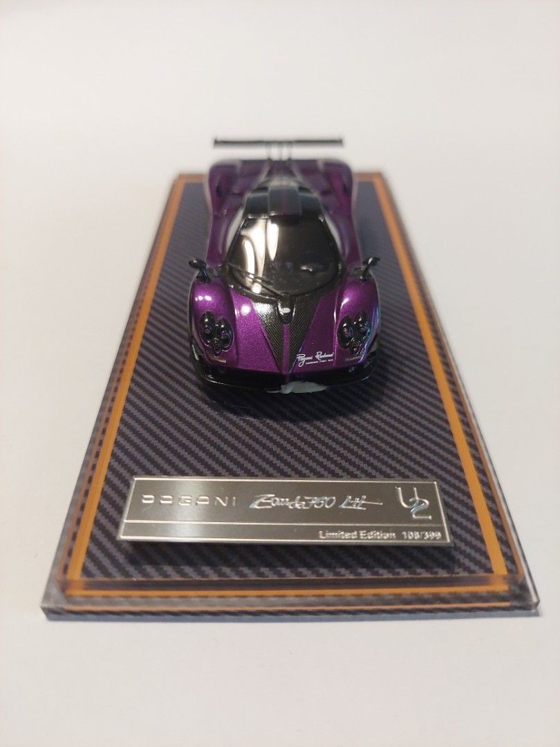 新品 U2 1/64 パガーニ ゾンダ Pagani Zonda 760LH #35 パープル