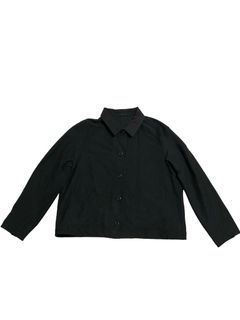 Uniqlo black jersey relaxed jacket