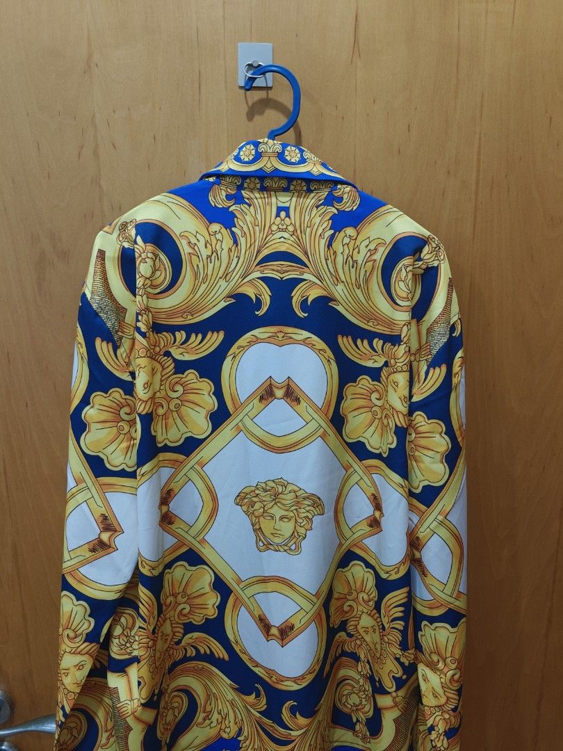 Versace shirt mens cheap on sale