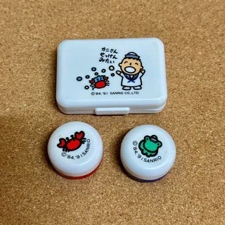 Vintage 1991 Sanrio Minna no Tabo Mini Container Set - Php 200   mini soap plastic container: (w/soap)  4.5x6cm  mini round container: 2.5cm