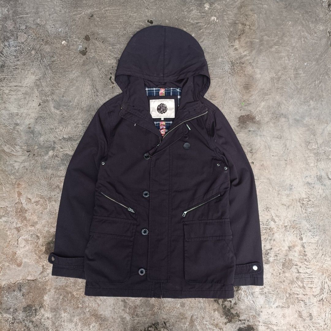 Pretty green parka black clearance