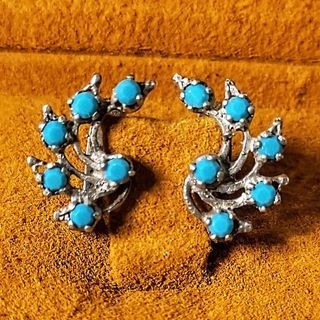 Vintage Turquoise Blue Earrings