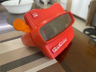 Vintage View Master 3D Viewer Red Classic Viewmaster Toy Slide Viewer USA - Used / Selling as is