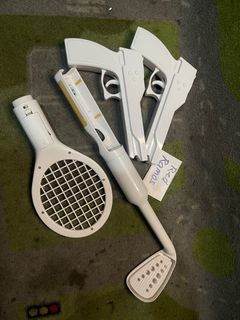 Wii controller accesories zapper racket golf sports
