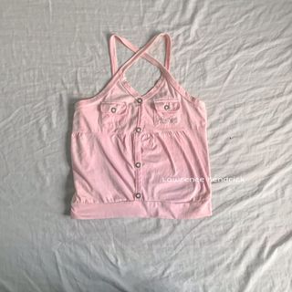 Y2k pink top