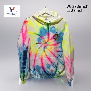 Yazbek dye hoodie jacket poly cotton large