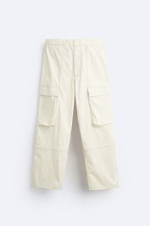 Zara topstitching cargo pants for men