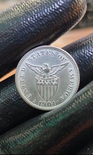 1904 S twenty centavos US-PHIL SILVER COIN