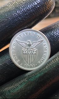 1904 S twenty centavos US-PHIL SILVER COIN