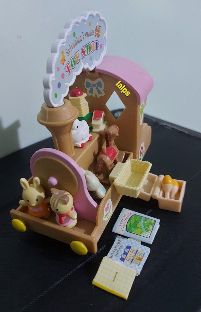2001 Sylvanian Families Rare Toy Shop (Category: Kids Toys) located in Angono. Submitted by lpsflover (Listing ID 1301859743, Image 2). Description: *FIGURE IS NOT INCLUDED* What you see is what you will get. With mini play stuff for your dear critters. In good condition but please manage your expectations on used items. No original box. Payment via BPI/BDO/Gcash. Shipping via Lalamove..