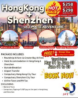 3D2N Hongkong + Shenzhen Ultimate Adventure