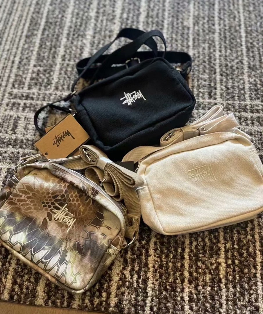 STUSSY CANVAS SIDE POUCH バッグ ☆関税込☆Stussy☆Canvas Side