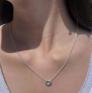 💎 SALE! PANDORA RADIANT HEART & FLOATING STONE COLLIER NECKLACE