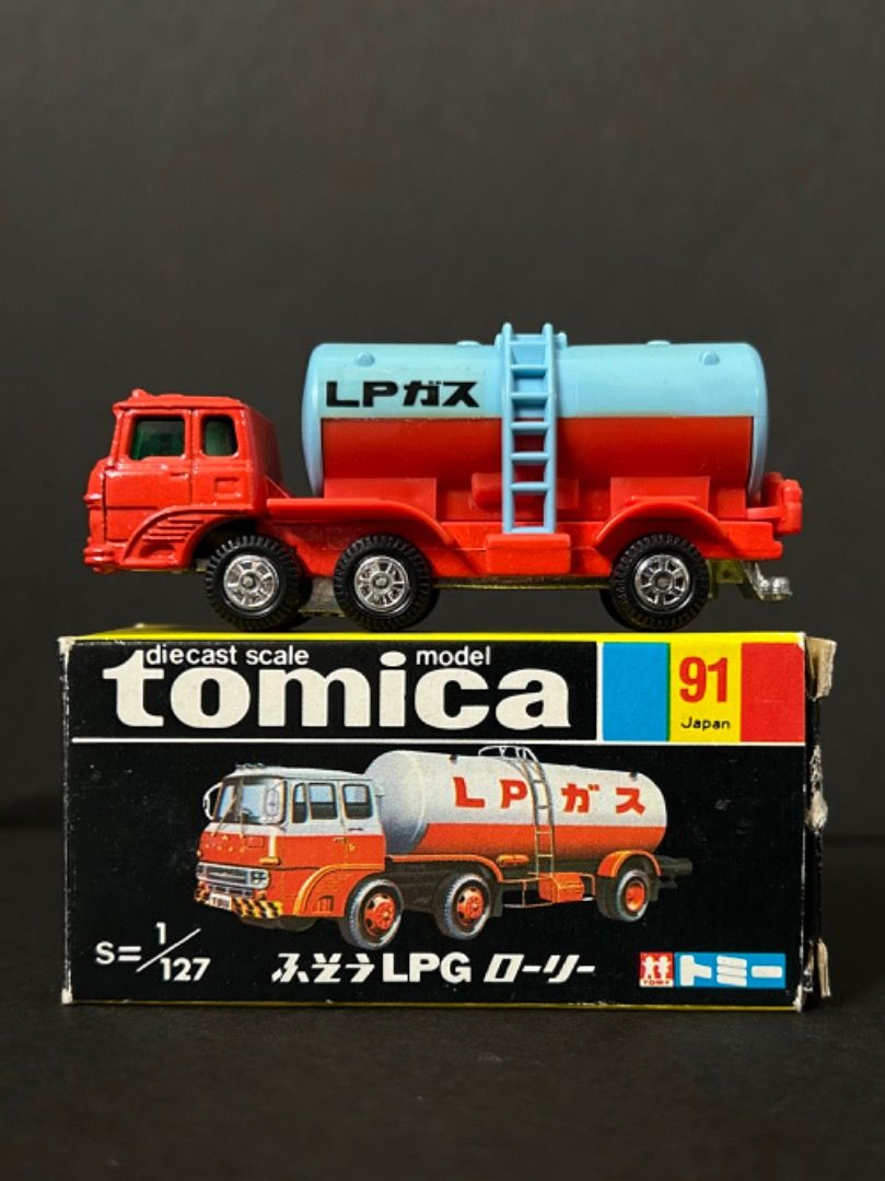 日本製TOMY TOMICA 91 FUSO LPG LORRY, 興趣及遊戲, 玩具& 遊戲類 