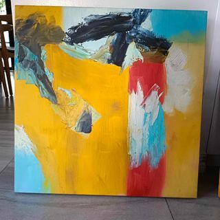 Abstract Wall painting on canvass 600cm x 600cm