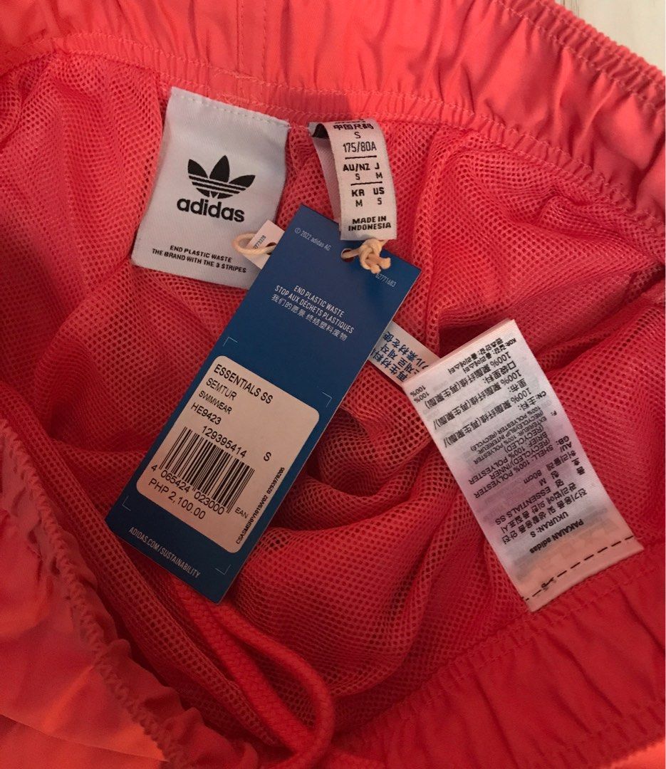 Adidas Adicolor Essential Trefoil Swim Short (Category: Activewear) located in Manila. Submitted by mr.quicky (Listing ID 1301923211, Image 3). Description: Adidas Adicolor Essential Trefoil Swim Short Brand new with tag Side pocket and 1 back pocket Garterize Legit below srp.