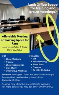 Affordable Training/Meeting Room for Rent