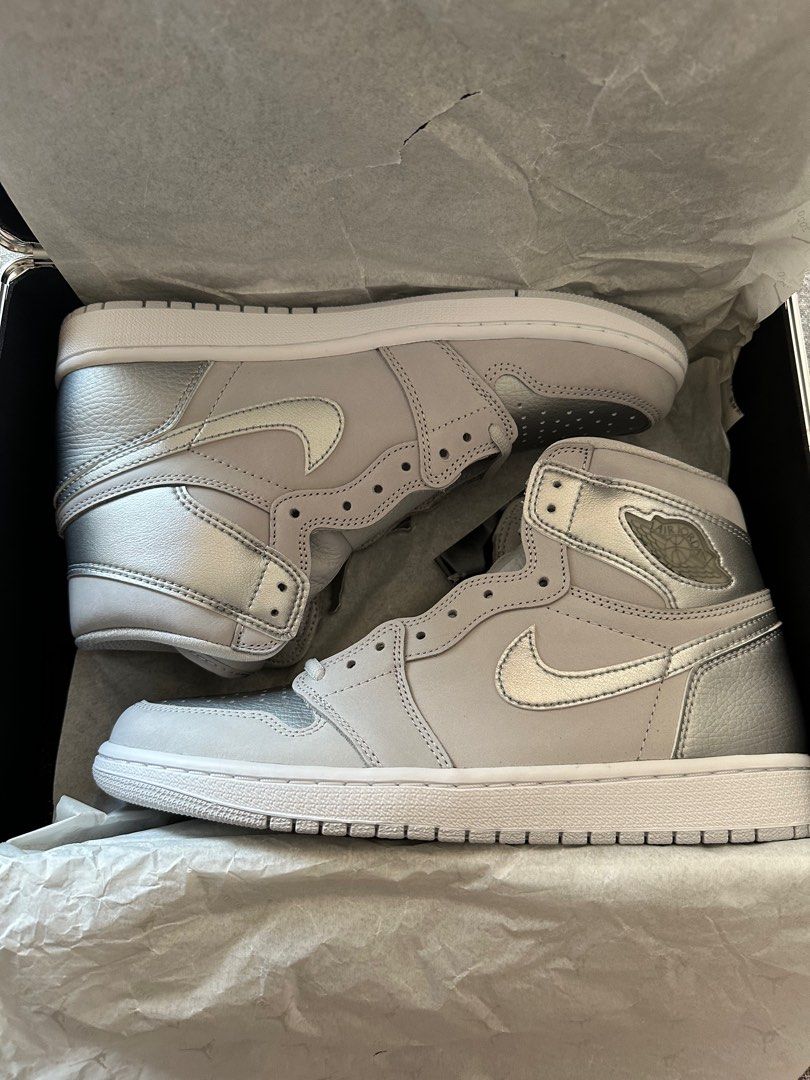Air jordan metallic silver discount