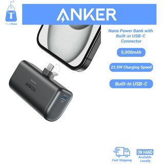 Anker Nano 5000mAh Power Bank with Built-in USB-C Connector