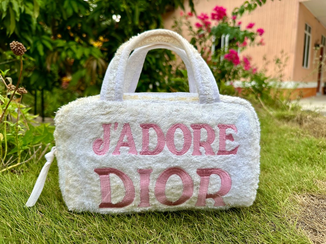 Authentic Christian Dior J adore Dior Terry Cloth Bag Luxury Bags Wallets on Carousell