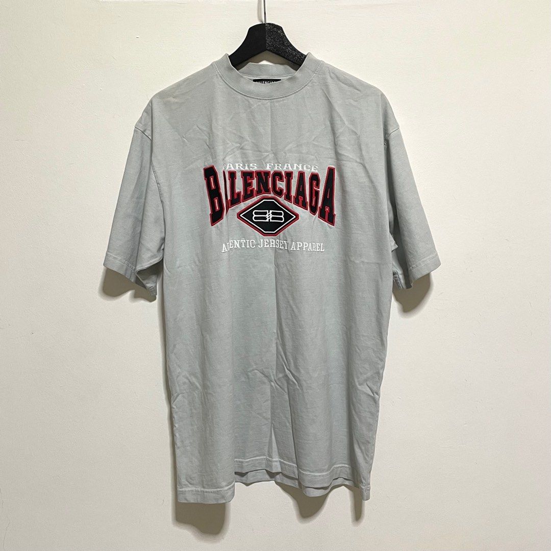 Balenciaga Embroidered Authentic Jersey Apparel Tee
