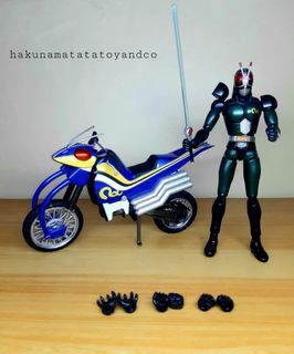 Bandai Kamen Rider Black RX Figure and Acrobatter Motorcycle Figure Vehicle