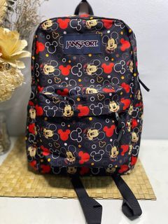 Black mickeymouse large jansport backpack