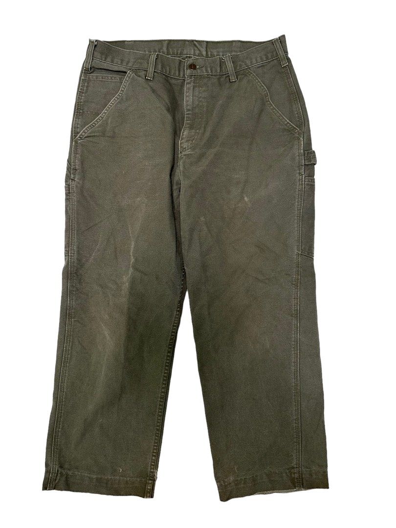 CARHARTT Duck Dungaree Work Pants Men s Fashion Bottoms Jeans on Carousell