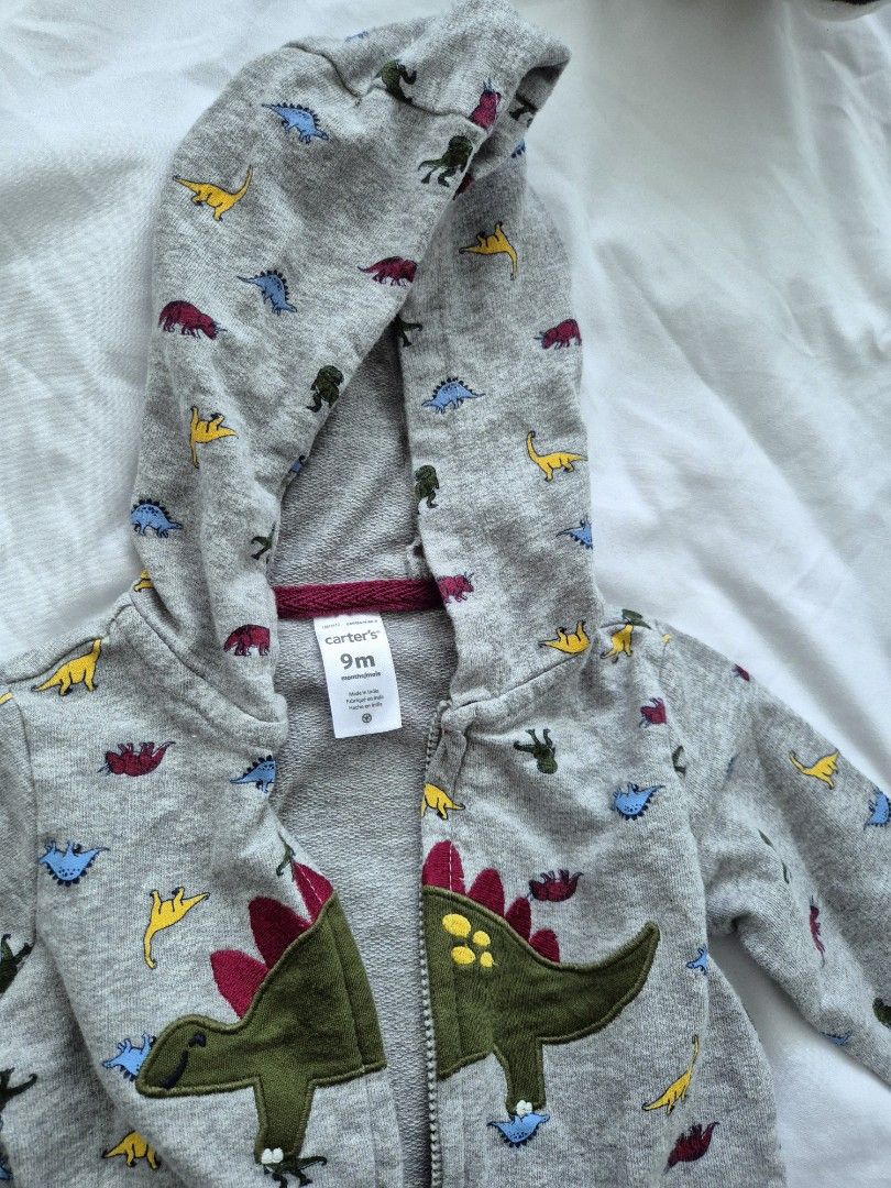 Carters dinosaur hoodie hot sale