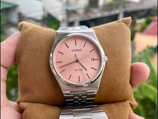 Casio Salmon Pink "PRX Killer" MTP-B145D Watch