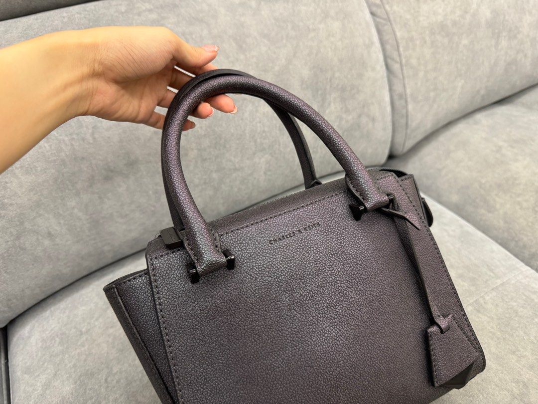 Charles and Keith Tote Bag Peacock Colour