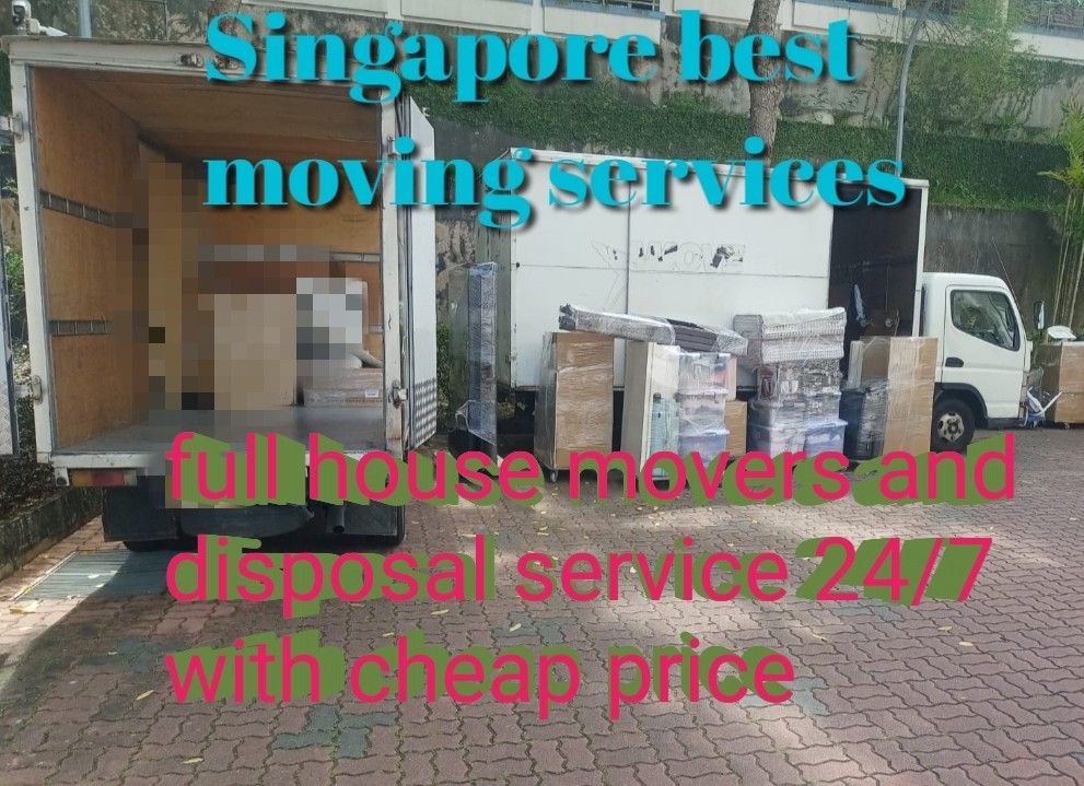 Cheap 24 hour movers,movers and disposal service,full house, office ,shop move,events,24 hour service, furniture move,free wrapping (Category: House Moving) located in Singapore. Submitted by promovers (Listing ID 1298639176, Image 1). Description: moving soon?we are here for you to provide cheap and reliable service. 🚚Our services 🚚 moving and disposal Dismantling and assembly Long term contract Furniture move and disposal All type of bed move