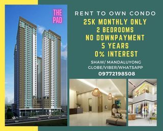 Cheapest Condo in Mandaluyong 2Bedrooms 380k DP RFO Ready MOVEIN PIONEER WOODLANDS RENT TO OWN BGC ORTIGAS EDSA MRT BONI SM MEGAMALL
