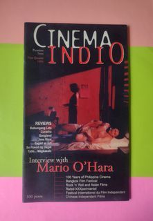 Cinema Indio Film Journal ( Premiere Issue , First Quarter 1999 ) , 72 pages , published by Independent Cinema Association of the Philippines ( ICAP )