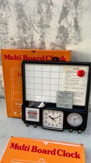 White board with Clock