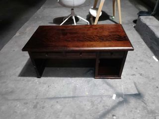 Coffee center table solid wood with drawer