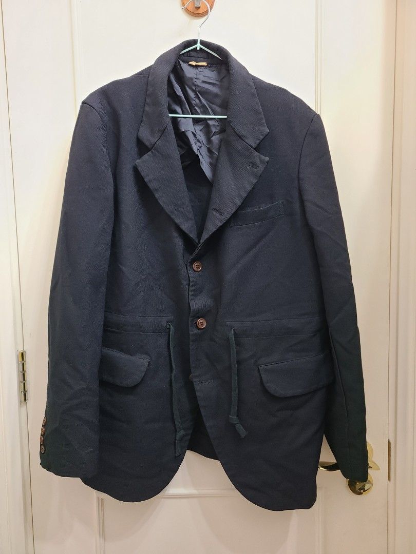 Comme des Garcons Homme Deux Boiled Wool Jacket Size L 99 Carousell