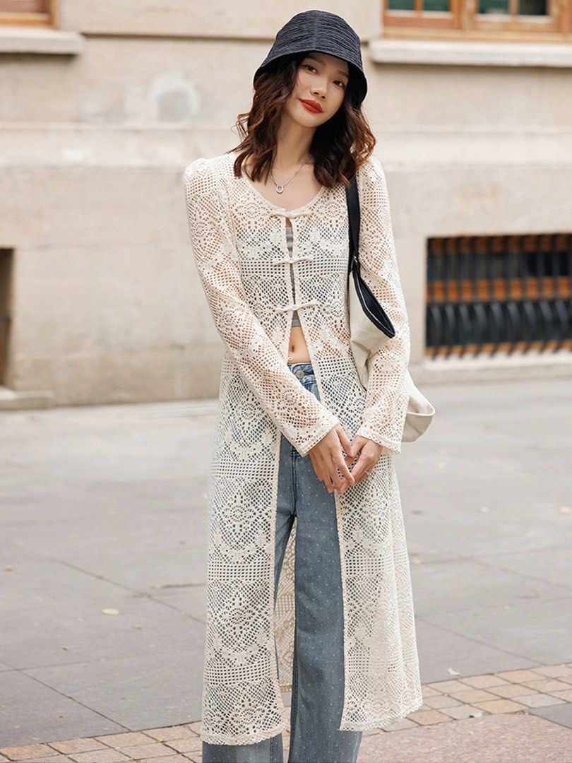 Vest cardigan long top