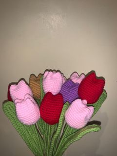 Crochet Flower - Tulips